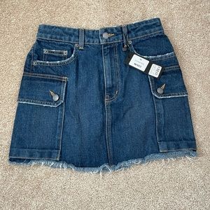 ACCEPTING OFFERS LF denim cargo skirt